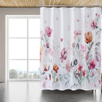 Fabric Shower Curtain Liner, Waterproof Hotel Quality, Bathroom Curtains Rust Resistant Grommets, 72 x 72 Machine Washable (Black)