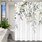 Fabric Shower Curtain Liner, Waterproof Hotel Quality, Bathroom Curtains Rust Resistant Grommets, 72 x 72 Machine Washable (Black)