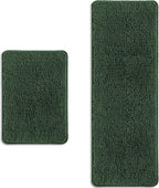 Bathroom Rugs 36 x 60 Inch – Extra Large Bath Mat | Absorbent and Washable Thick Chenille Bath Rugs Non-Slip Runner Rug for Bathroom, Shower, Tub(Gray)
