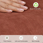 Rust Chenille Throw Pillow Covers