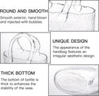 Glass Purse Vase for Flowers, Clear Bag Vases with Handle, Unique Cute Handbag Shape Decorative Flower Vases with Fish Bowl for Centerpieces Home Table Shelf Decor Birthday