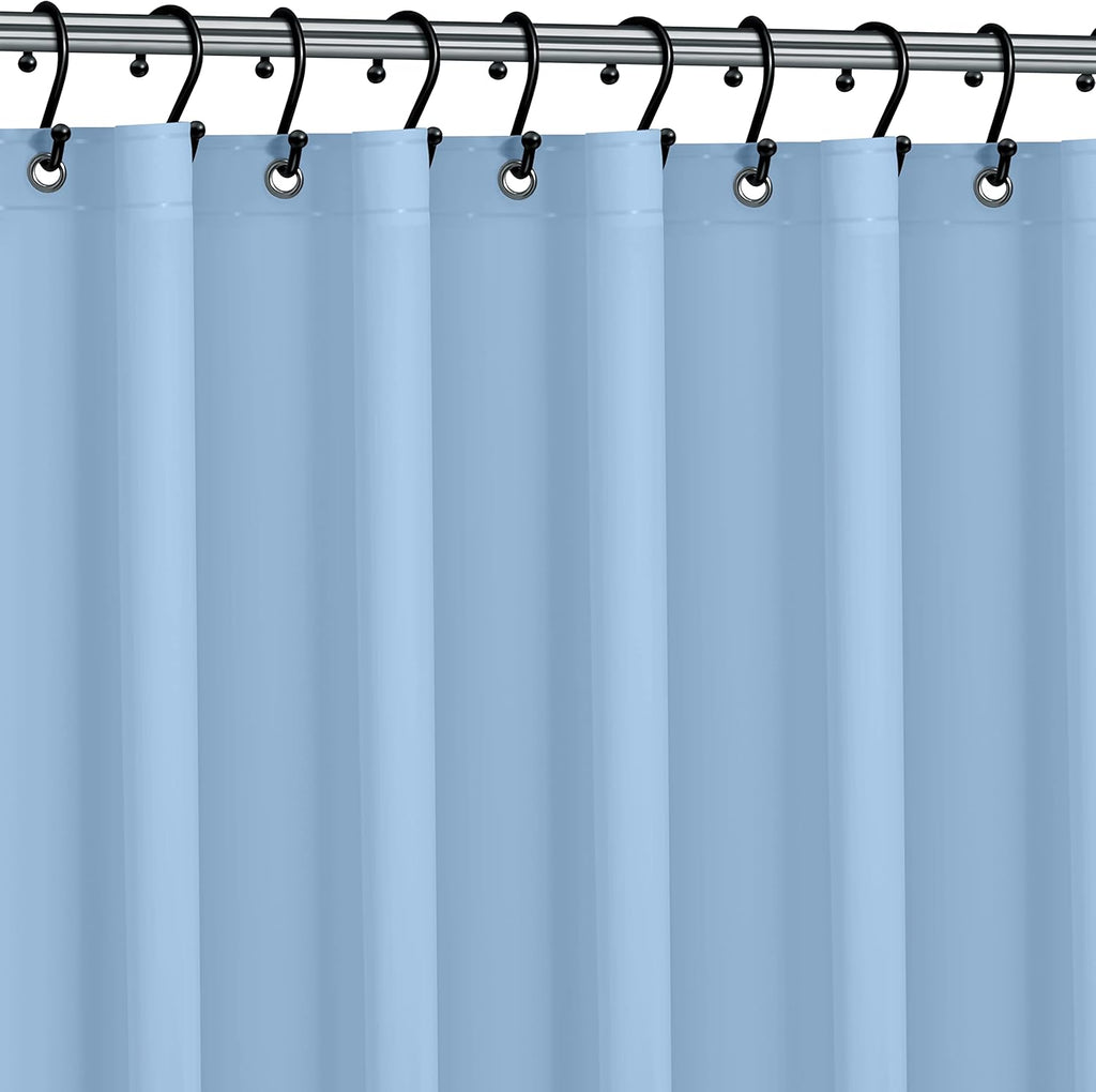 No Smell Shower Curtain Liner 72x72 White - PEVA Plastic Shower Curtain for Bathroom, PVC-Free Waterproof Shower Liner with Metal Grommets and Magnet-Weighted Bottom Hem - Washable Inner Liner