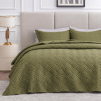 Love's cabin Quilts for Queen Bed Blue Bedspreads - Soft Bed Summer Lightweight Bedspread Comforter - Modern Style Coin Pattern Coverlet for All Season - 3 Pieces (1 Quilt, 2 Pillow Shams)