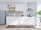 2x3 Rug - Machine Washable Entry Rug with Non-Slip Backing, Ideal for Enteryway, Kitchen, Bathroom, Laundry Room - Vintage, Easy Clean, Durable, Low Pile Rug - (2' x 3')
