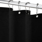 Shower Curtain Beige, Fabric Boho Farmhouse Shower Curtains for Bathroom Cream Cotton Natural Cloth Liner Set 72" W x 72" L