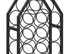 X-cosrack Wine Rack Freestanding Floor, Wine Storage Rack Mini Bar Table with Tabletop, Glass Holder Wine Bottle Display Stand Liquor Cabinet for Home Bar Kitchen Living Room