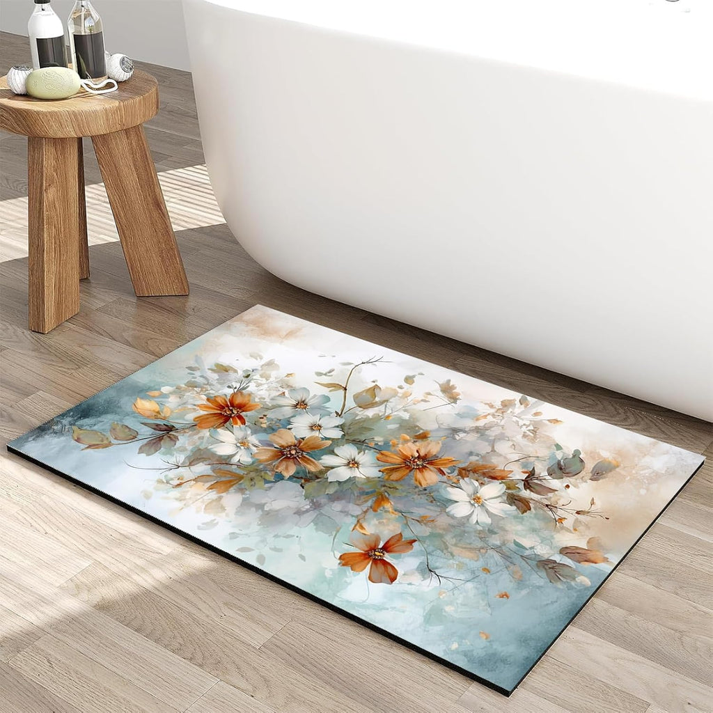Bath Mat, 3 x 5ft, Ultra Soft and Non-Slip Bathroom Rugs, Water Absorbent and Machine Washable Bath Rug for Bathroom, Shower, and Tub