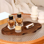 Small Decorative Tray Wood Decorative Serving Tray for Candles Perfume, Cloud Wooden Jewelry Tray Trinket Dish, Wooden Trays for Coffee Table Home Decor