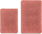 Bathroom Rugs 36 x 60 Inch – Extra Large Bath Mat | Absorbent and Washable Thick Chenille Bath Rugs Non-Slip Runner Rug for Bathroom, Shower, Tub(Gray)