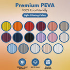 No Smell Shower Curtain Liner 72x72 White - PEVA Plastic Shower Curtain for Bathroom, PVC-Free Waterproof Shower Liner with Metal Grommets and Magnet-Weighted Bottom Hem - Washable Inner Liner