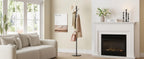 Coat Rack Freestanding with Natural Marble Base, Metal Coat Rack Stand with 10 Hooks, 3 Adjustable Size Coat Tree for Bags, Clothes, and Hats for Entryway, Bedroom, Hallway, Office, Black