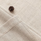 Linen Curtains 84 Inch Length 2 Panels Natural Semi Sheer Curtain with Back Tab Rod Pocket, Light Filtering Window Privacy Burlap Drapes for Living Room Bedroom 42W x 84L Linen