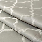Jacquard Tablecloth Damask Fabric Table Cloth Water Resistant & Wrinkle Free Spillproof Polyester Table Cover for Kitchen Dining Tabletop (Rectangle/Oblong, 52" x 70" (4-6 Seats), Gray)
